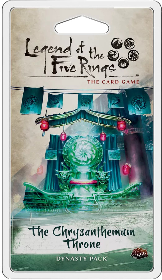 Legend of the Five Rings LCG: The Chrysanthemum Throne Dynasty Pack Game - New