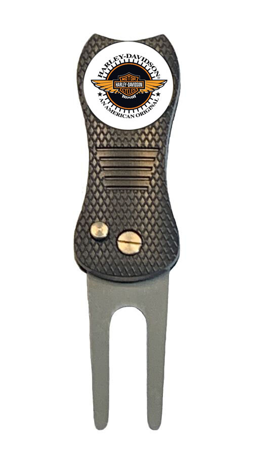 Harley Davidson Golf Ball Marker + Switchblade Divot Tool Softail Street Glide