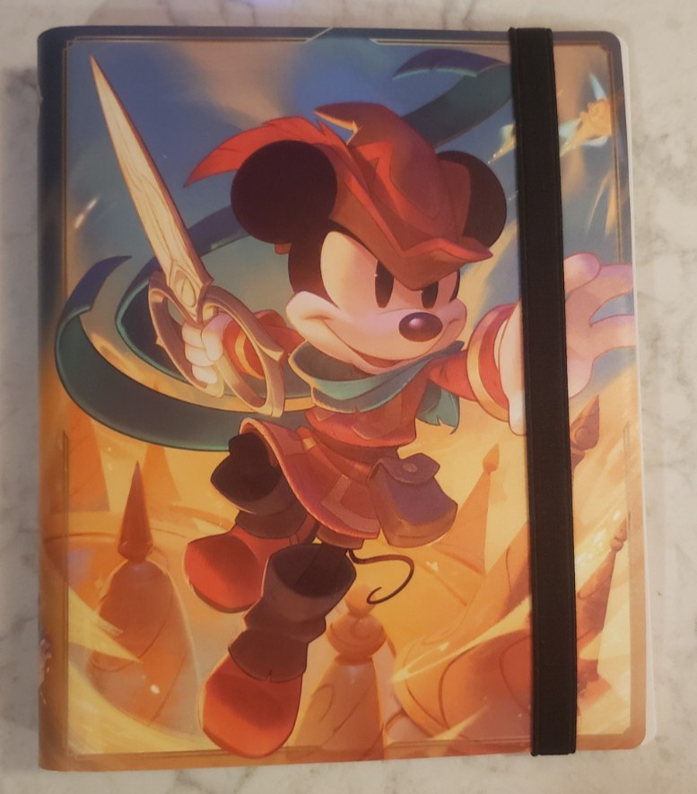 Mickey Mouse Brave Little Tailor 80 Card Portfolio Binder Disney Lorcana Fabled