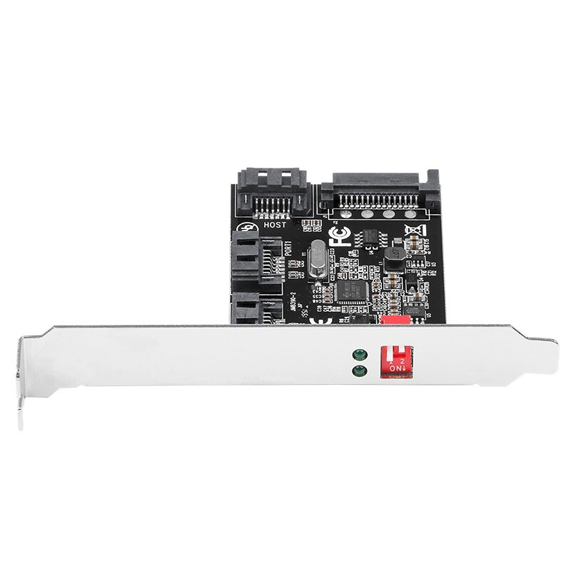 Dual Channel Hard Disk Accelerator Card 2-Port SATA 2.0 HW RAID With PCI Bracket