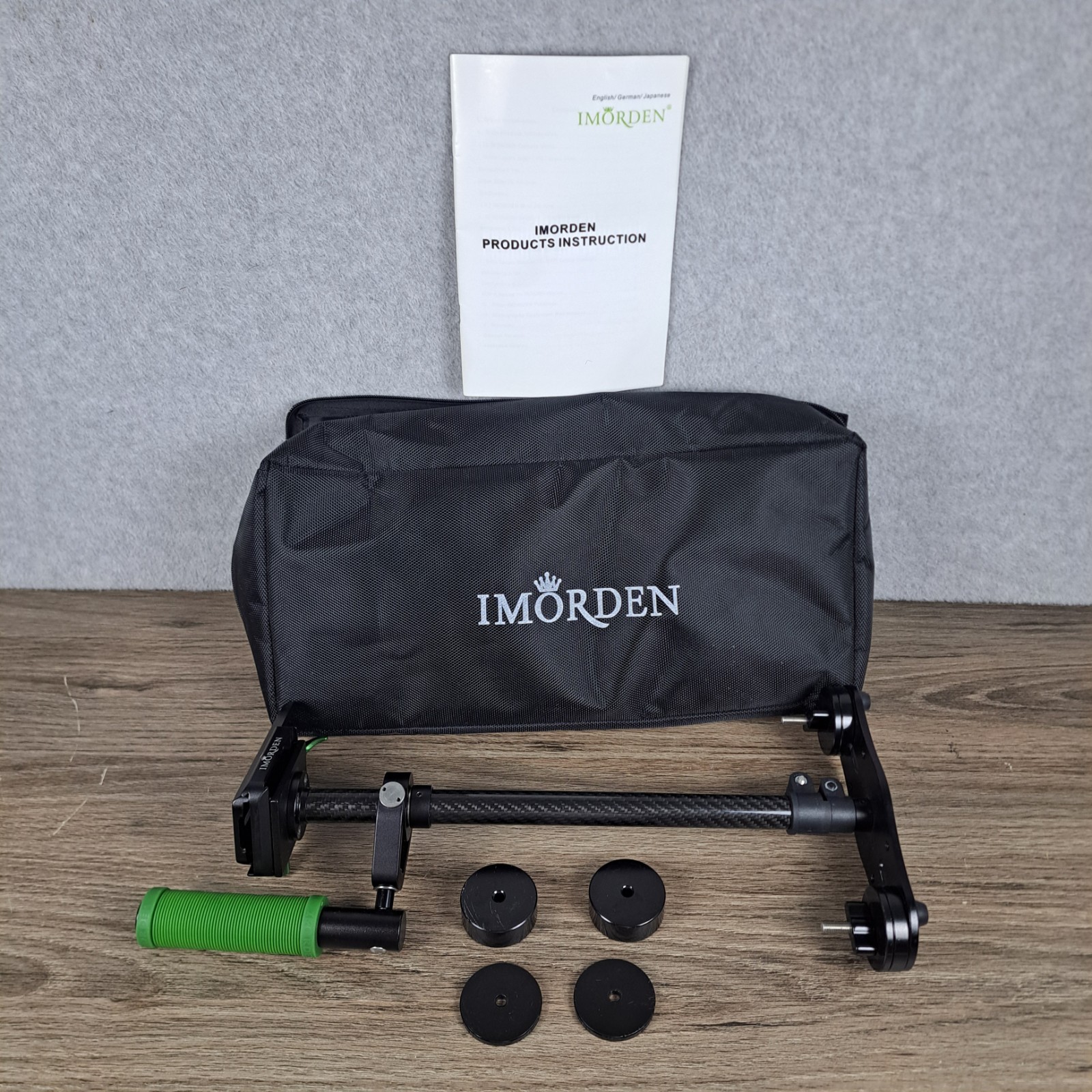 Imorden Carbon Fiber S-60c Camera Stabilizer 14” folded, 22” expanded