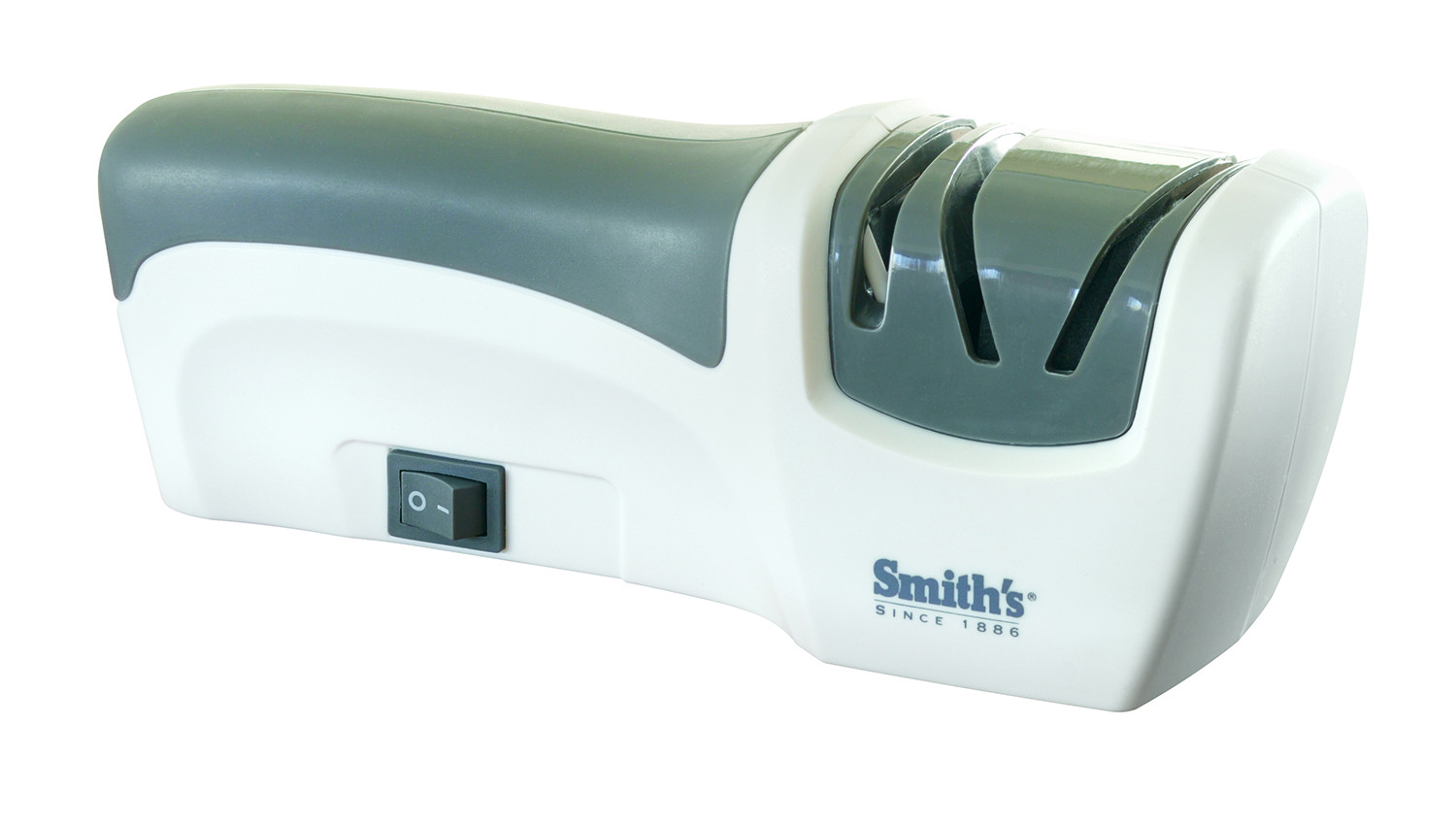 Kitchen IQ Essentials Compact Electric Knife Sharpener, White