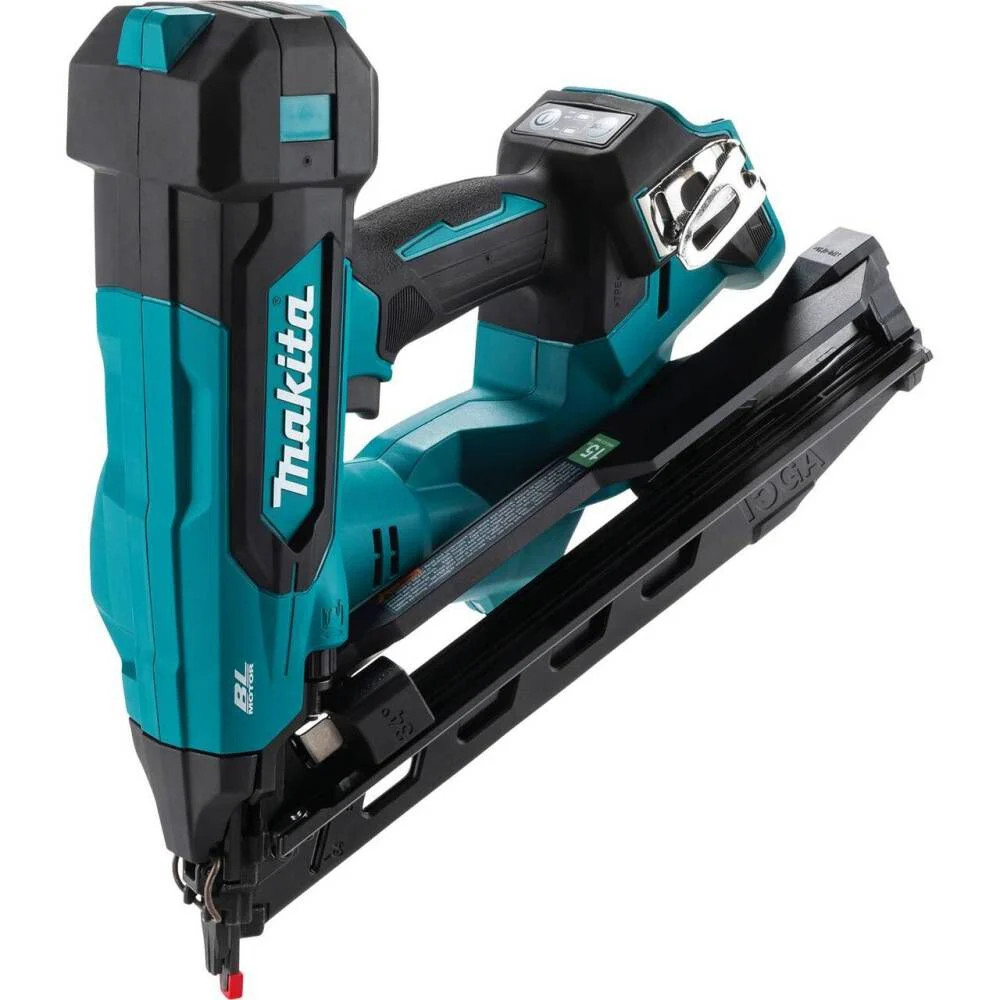 Makita 18V Lxt Lithium-Ion Brushless Cordless 2-1/2 Inch 15 Gauge Angled Finish