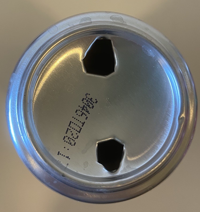 12 oz. DIET COKE CAN (CAFFEINE FREE ) ( RODGER RABBIT ) EMPTY BOTTOM OPENED