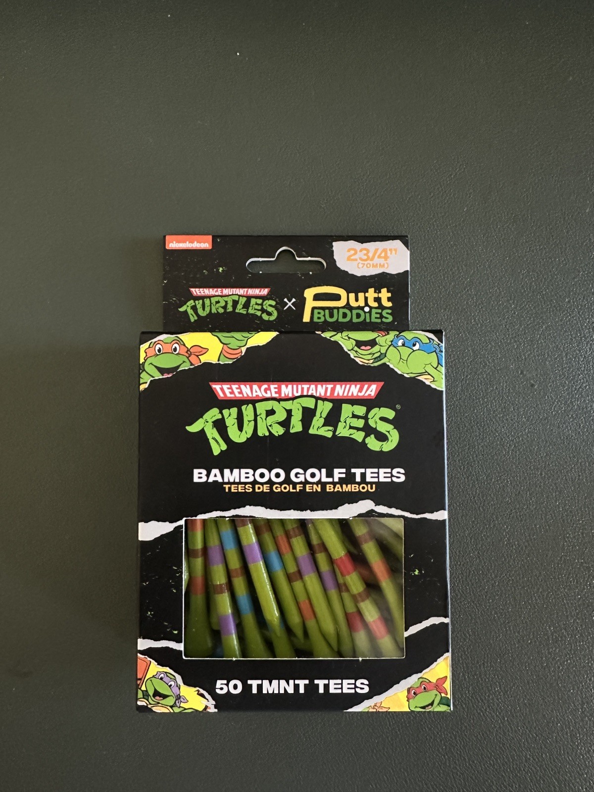 Teenage Mutant Ninja Turtle X Putt Buddies - Box of 50 Bamboo Golf Tees