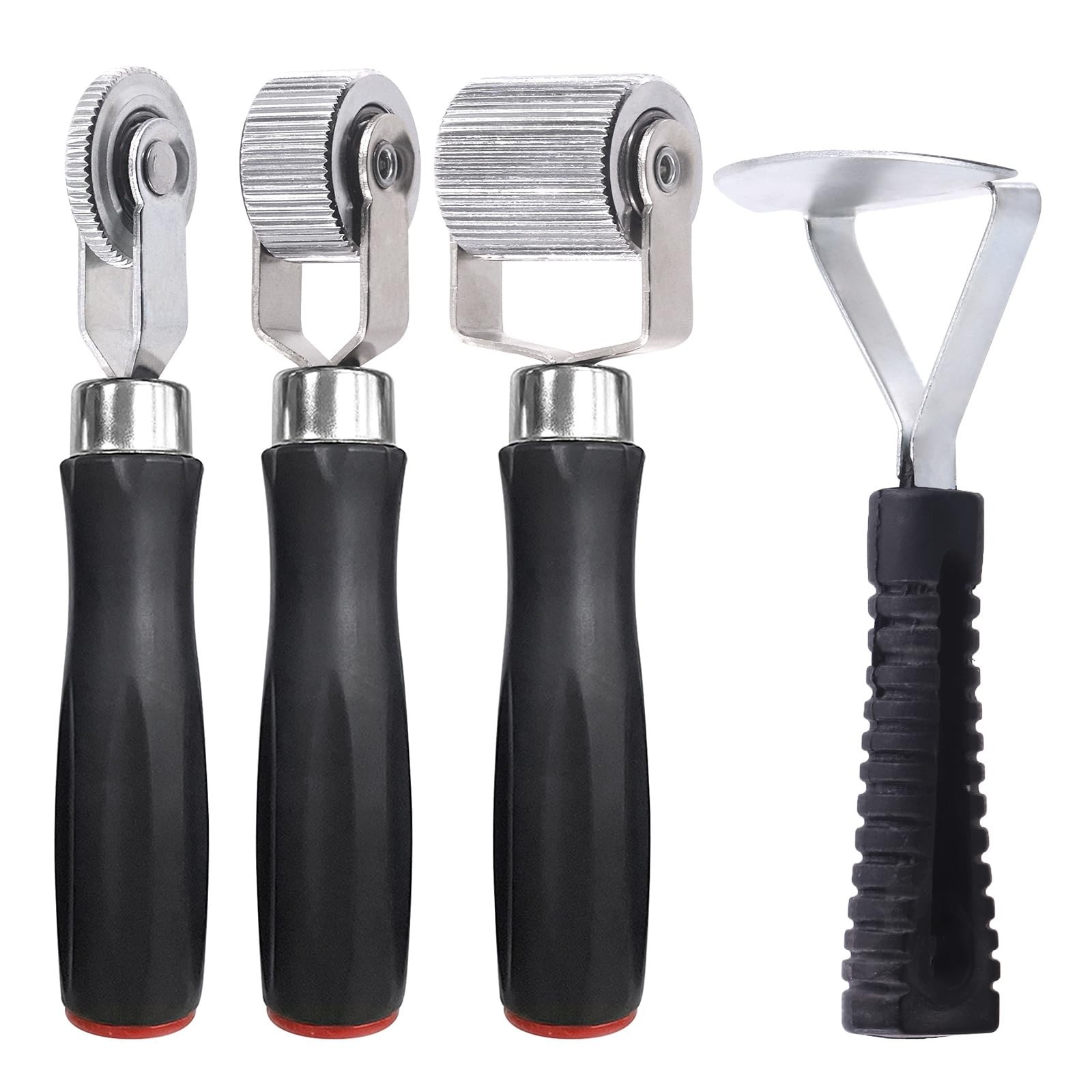 Swpeet 4Pcs 3Sizes Car Sound Deadening Roller Set, 6mm 20mm 40mm Metal Auto...