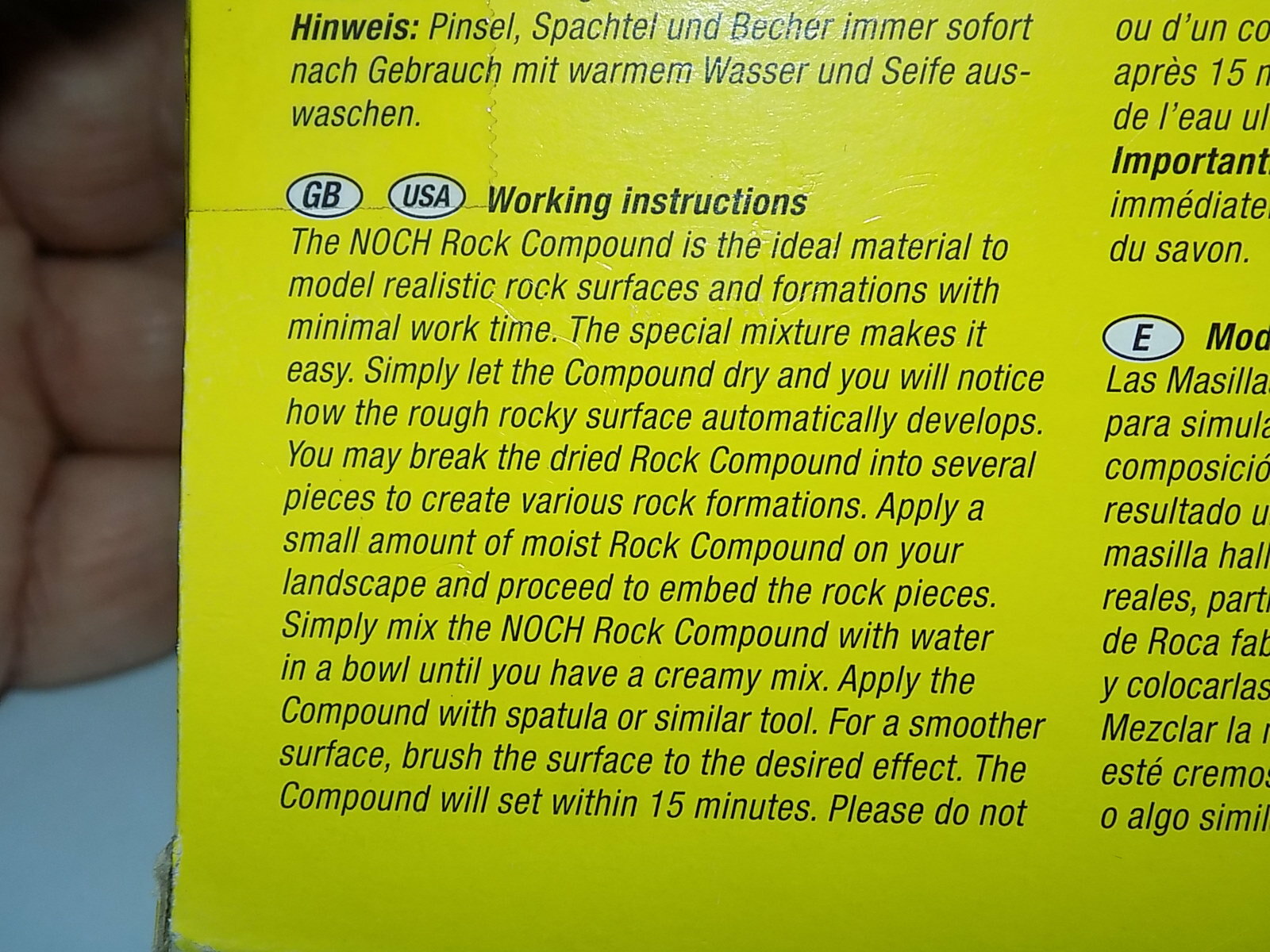 Noch 60890 Sandstone Rock Compound NIB