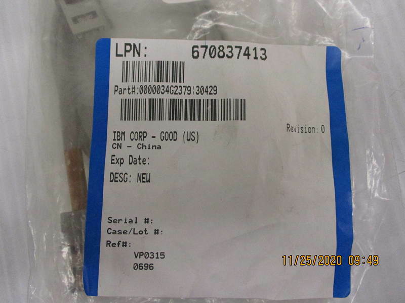 Open Box, IBM, 34G2379, Integrated Keyboard Cable