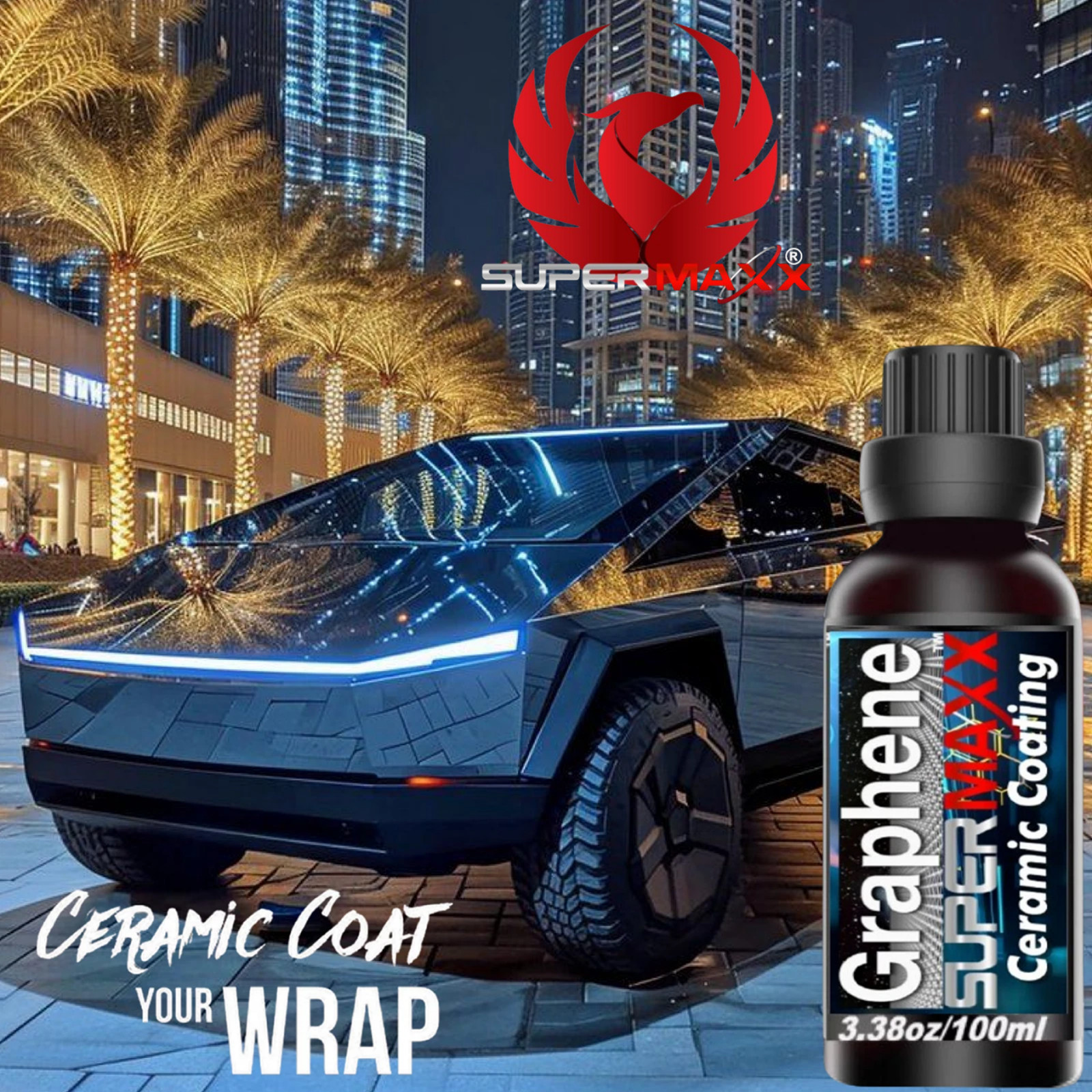 CERAMIC CAR COATING PPF VINYL WRAP CYBER TRUCK ADVANCED PROTECTION 100ML- KIT