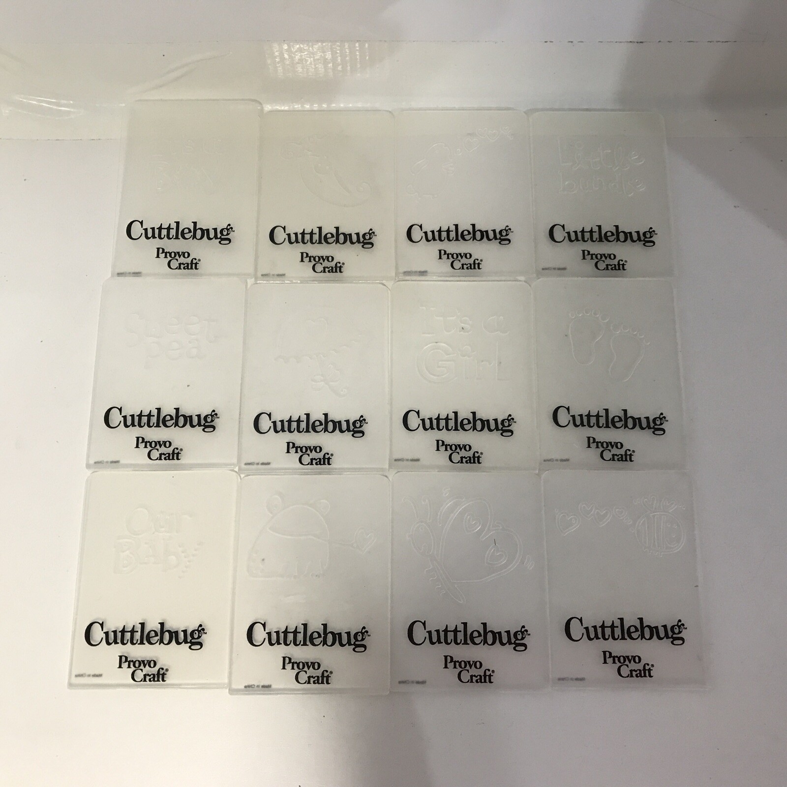 Cuttlebug Provo Craft 2" x 2.75" Mixed Set of 12