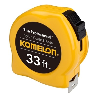 Series Power Tape, 1 in W x 33 ft L, SAE, Nylon Coated Yellow Blade, Hi-Viz
