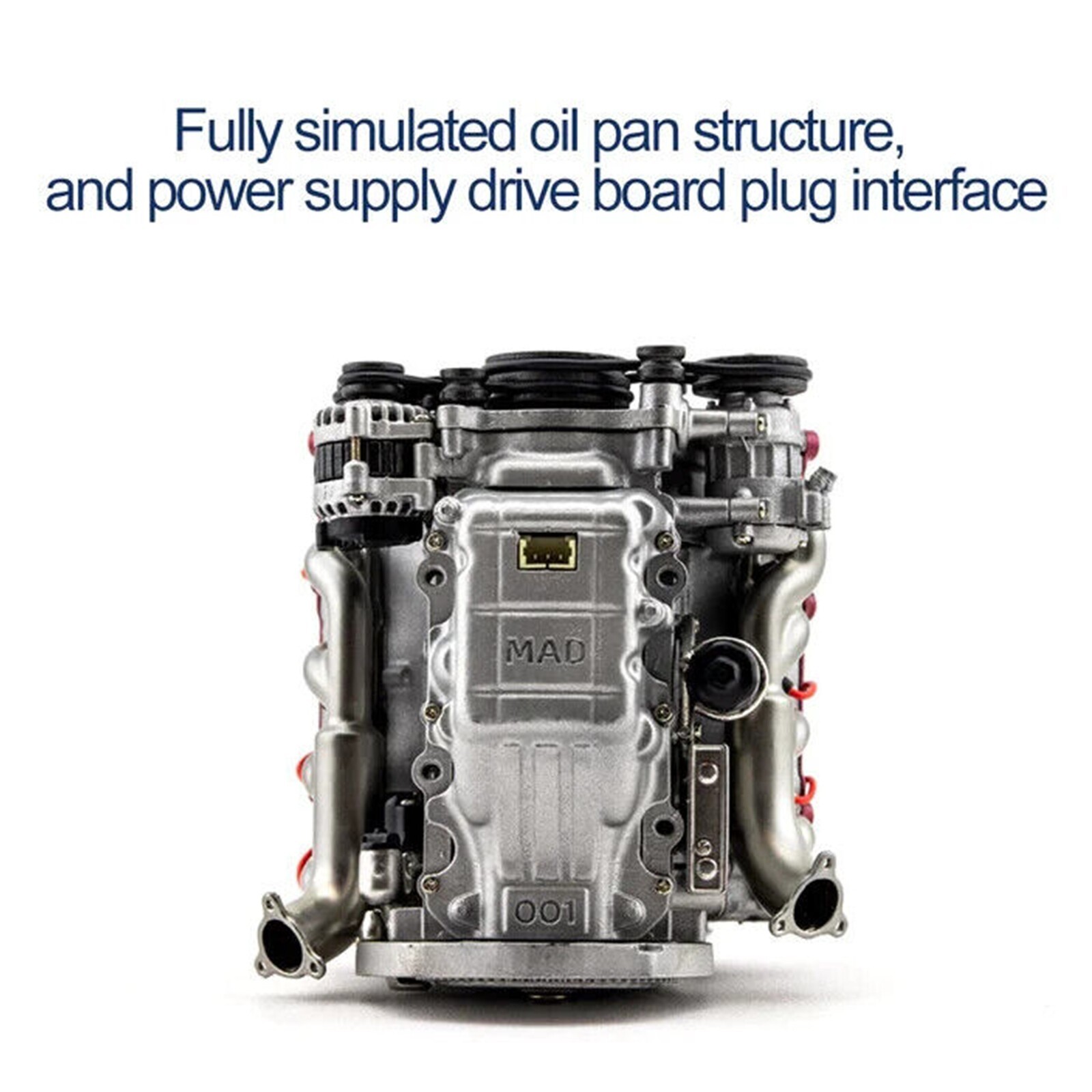 V8 Engine Model Kit DIY Assembly Motor Model Toy STEM Educational Gift