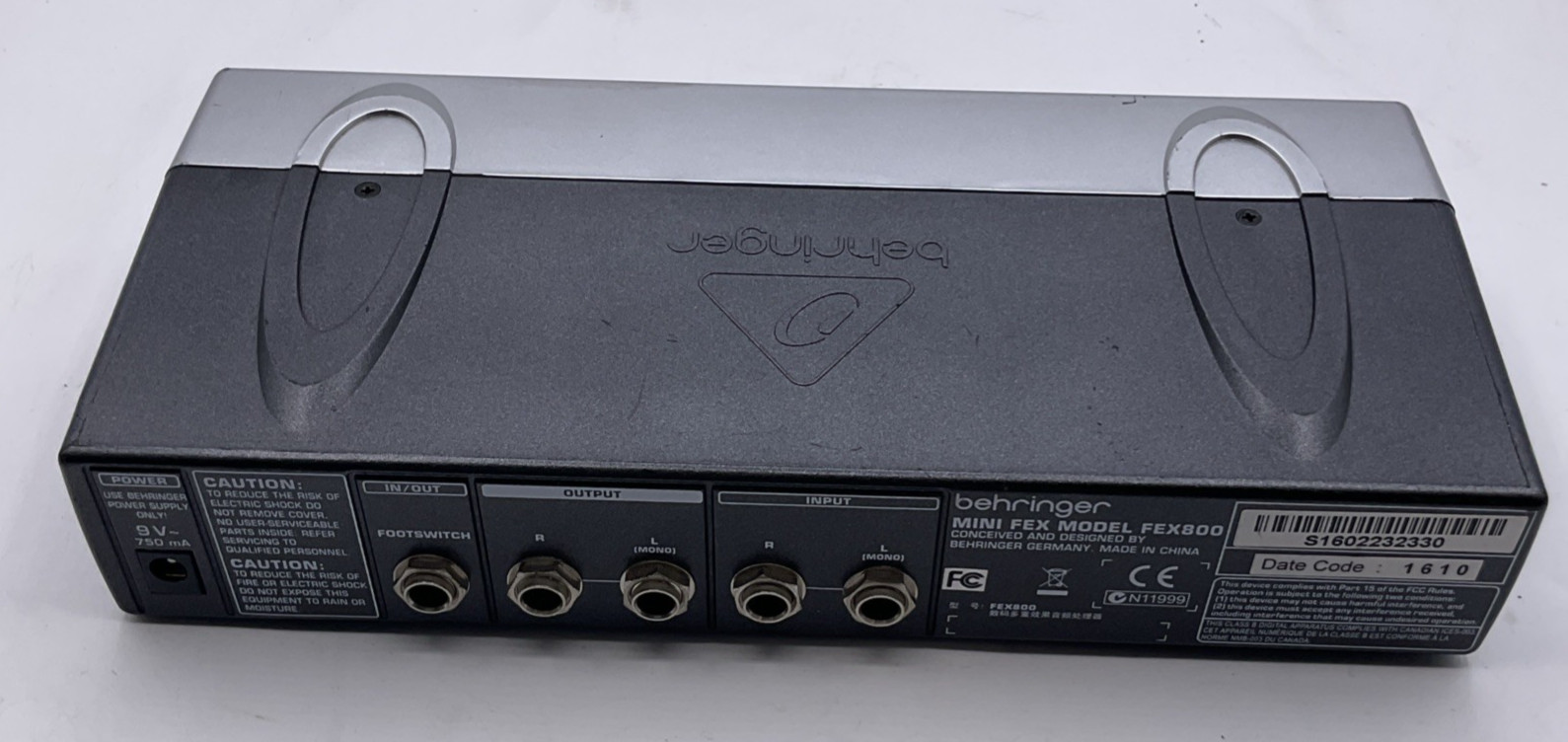 Behringer Mini Fex 800 Multi Effects Processor With Cord