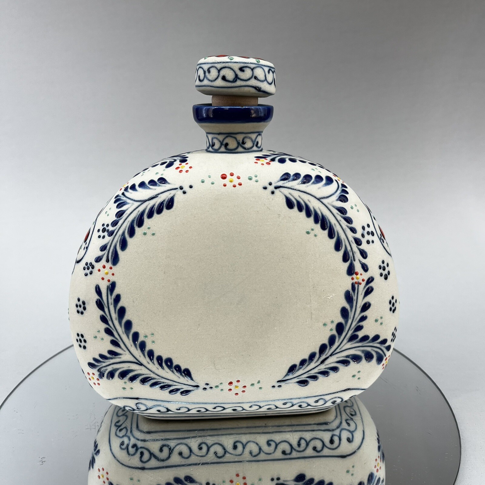 Anejo Limited Edition Casa Cofradia Empty Tequila Pottery Art Bottle Mexico