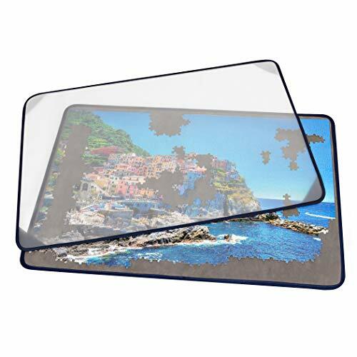 JIGSAW PUZZLE BOARD Portable Mat with Dustproof Cover Storage Saver Gray TEKTALK