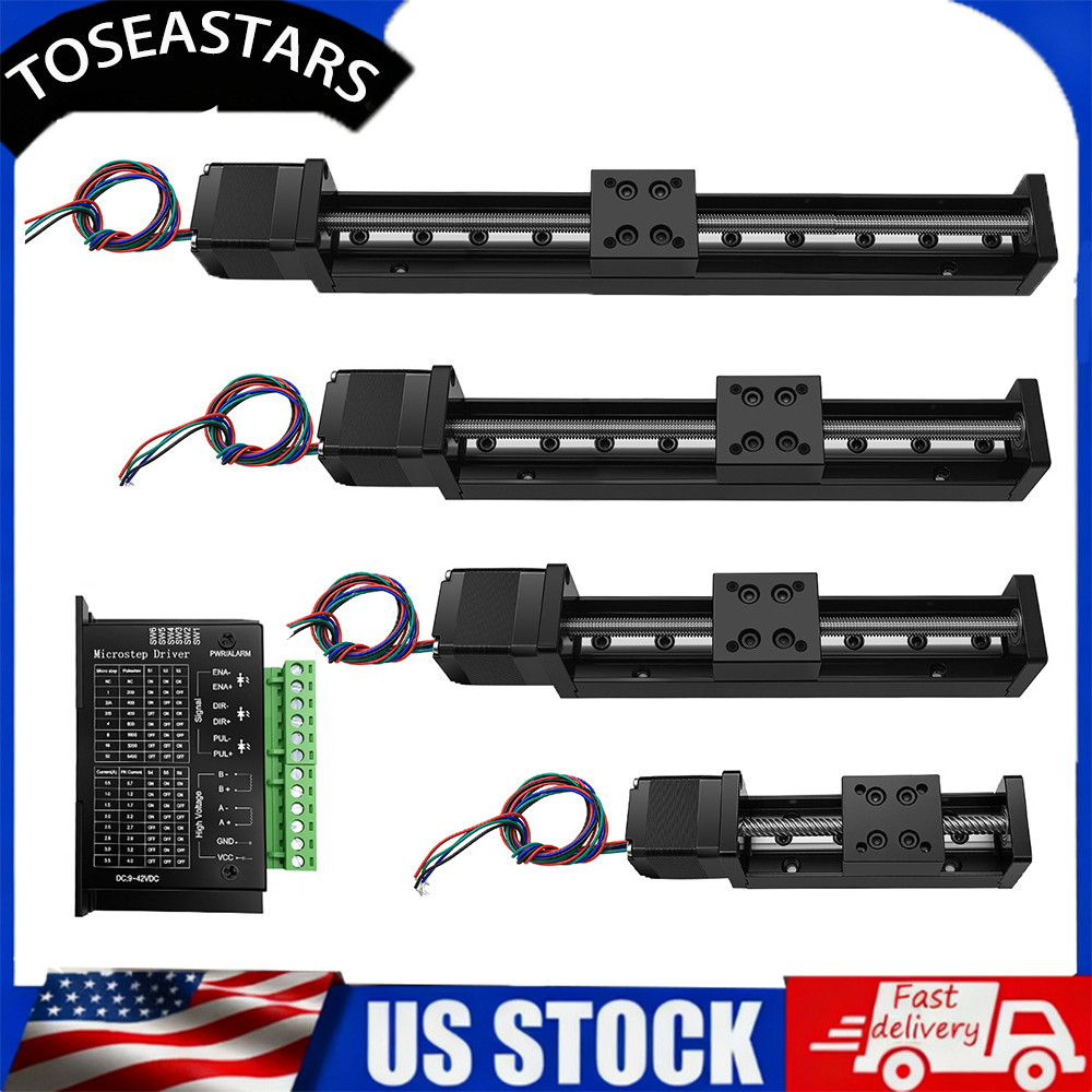 Mini linear motion slide T type Sliding Table Self-lock Nema11 28 Motor Kits CNC