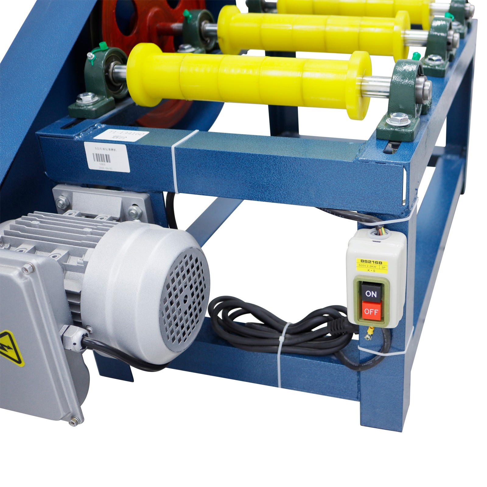 Small Horizontal Lab Ball Mill Grinder 220V Full Rubber Roller Jar Mill Machine