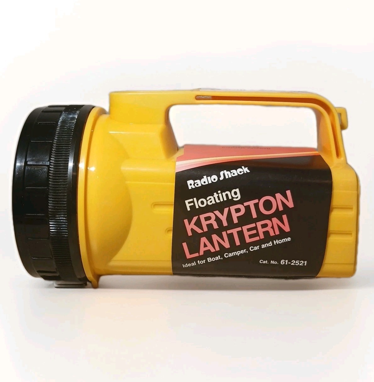 Radio Shack Yellow Bright Floating Lantern Krypton Bulb 6V Flashlight 80s Horror