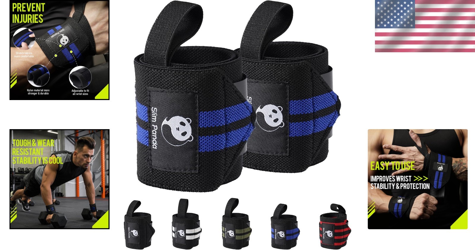 Versatile Wrist Guards for Strength Training - Heavy Duty Support, 18 Inches