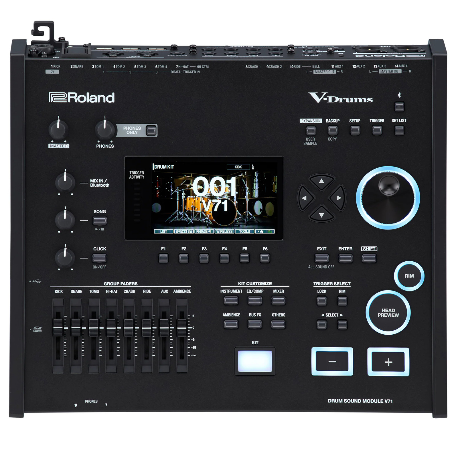 Roland V71 V-Drums Sound Module CABLE KIT