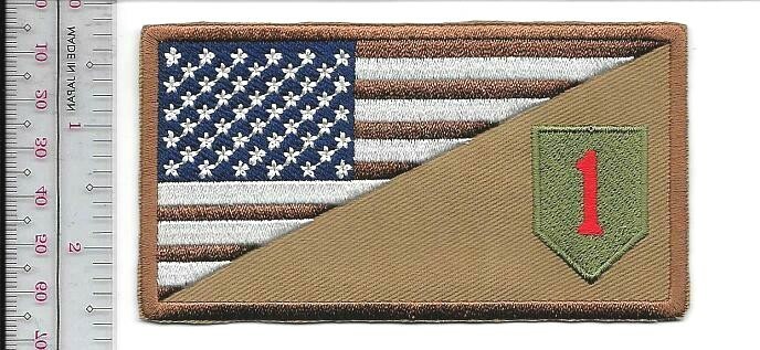 US Army Iraq & Afghanistan 1st Infantry Division Shoulder Patch  NO TARIFF