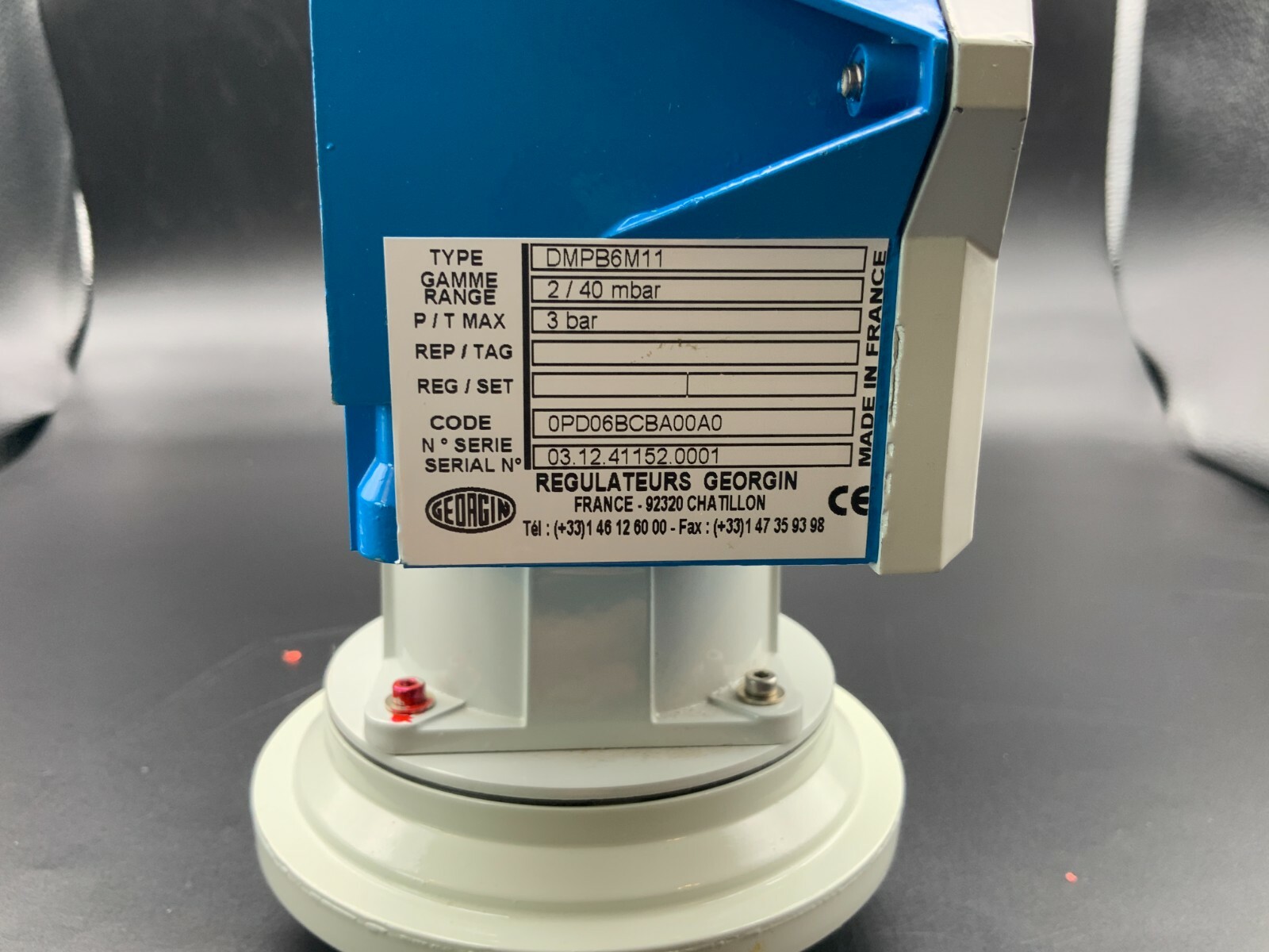 Georgin Industrial DMPB6M11 Pressure Switch 2/40 mbar