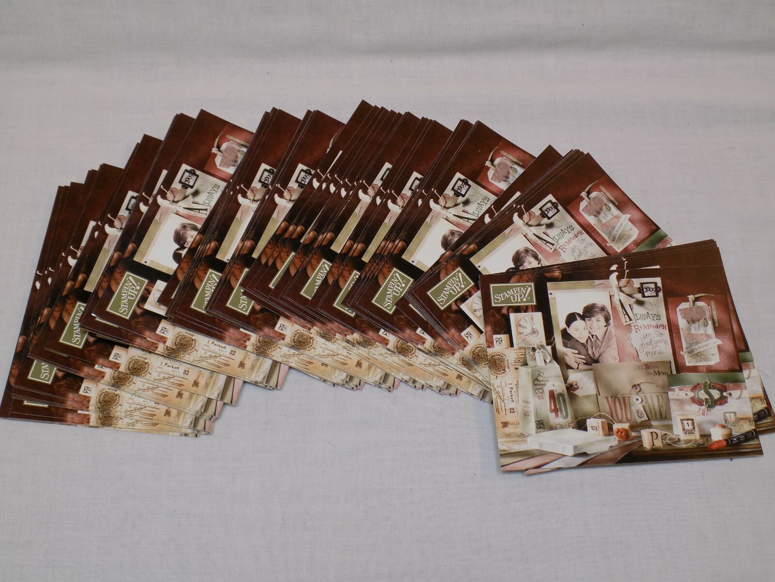 Stampin Up Demonstrator Supplies Lot-Post Card INVITE Invitations Teach Workshop