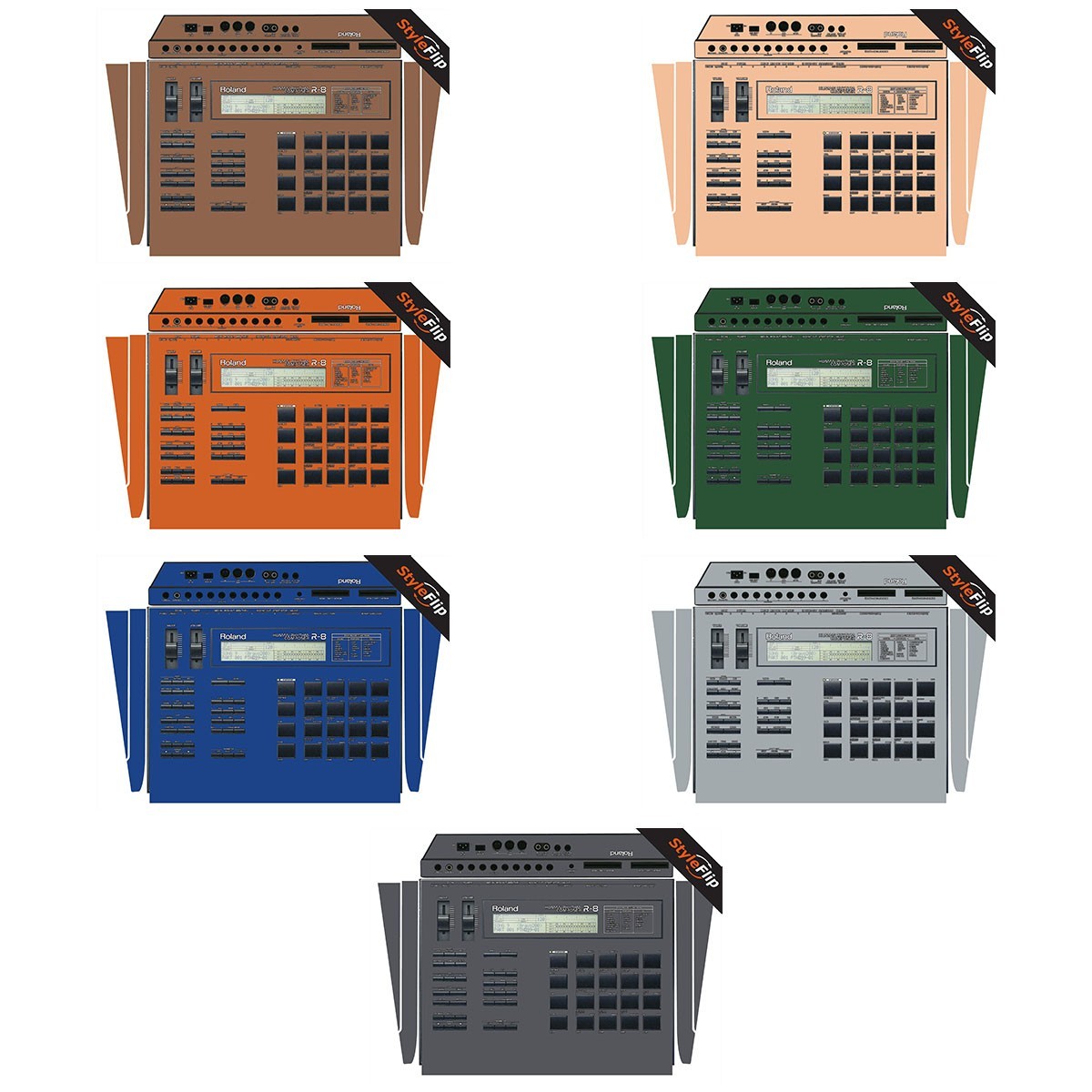 Roland R-8 MK1 Skin | 7 Neutral Colors | Protective Decal | StyleFlip