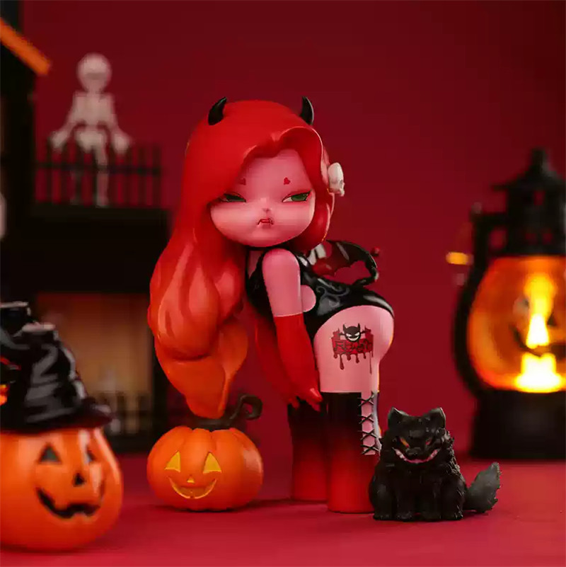 Fobbi Halloween Girl Limited Collectible Resin Art Fashion Figure 14cm New Stock