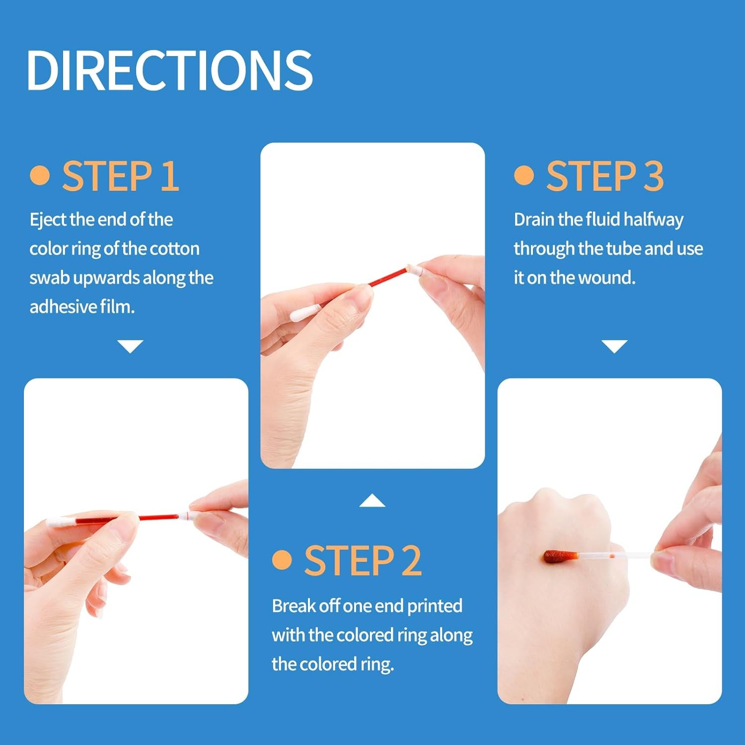 Iodine Swabs, 50 Count, Individually Wrapped with Snap-Release Solution, Skin