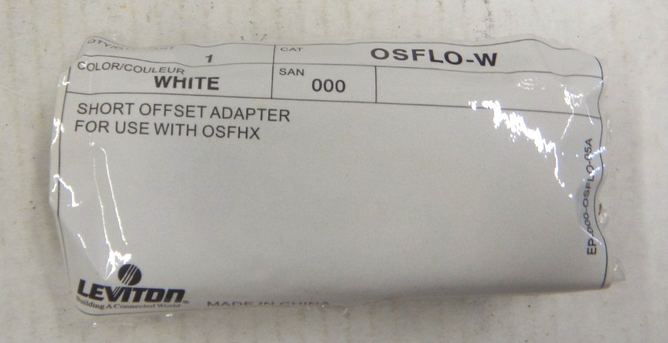 (10) LEVITON OSFLO-W SHORT OFFSET ADAPTER FOR HIGH BAY OCCUPANCY SENSOR FOR OSHX