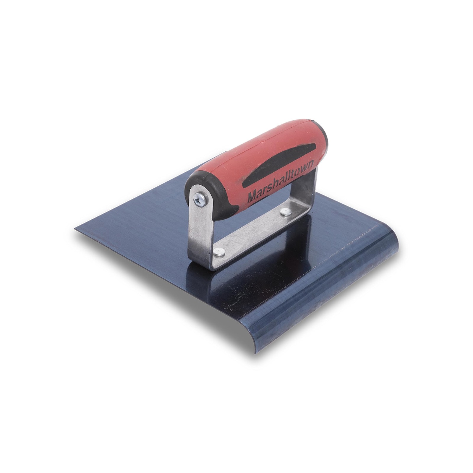 MARSHALLTOWN Straight Concrete Edger, 6 x 6 Blue Steel 6 x 6 x 1/2 x 3/8, Red
