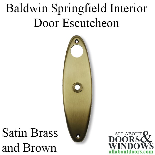 Baldwin Interior Back Plate Springfield Interior Escutcheon Plate Solid Brass