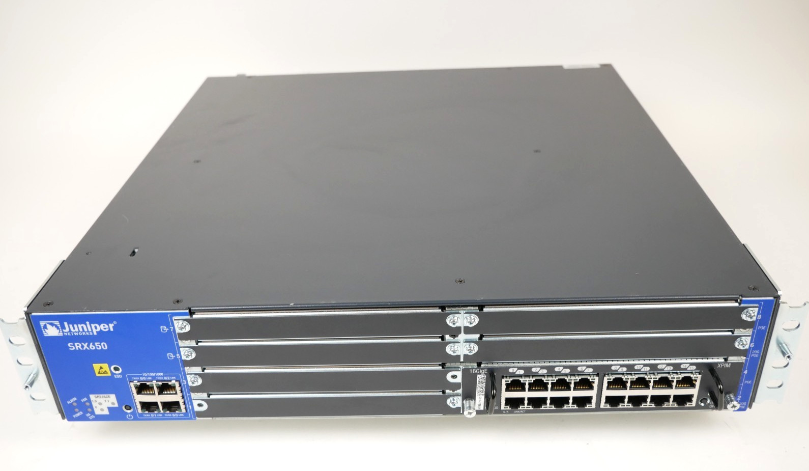 Juniper SRX650 SRX650-BASE-SRE6-645AP 16GigE Service Gateway Firewall Appliance