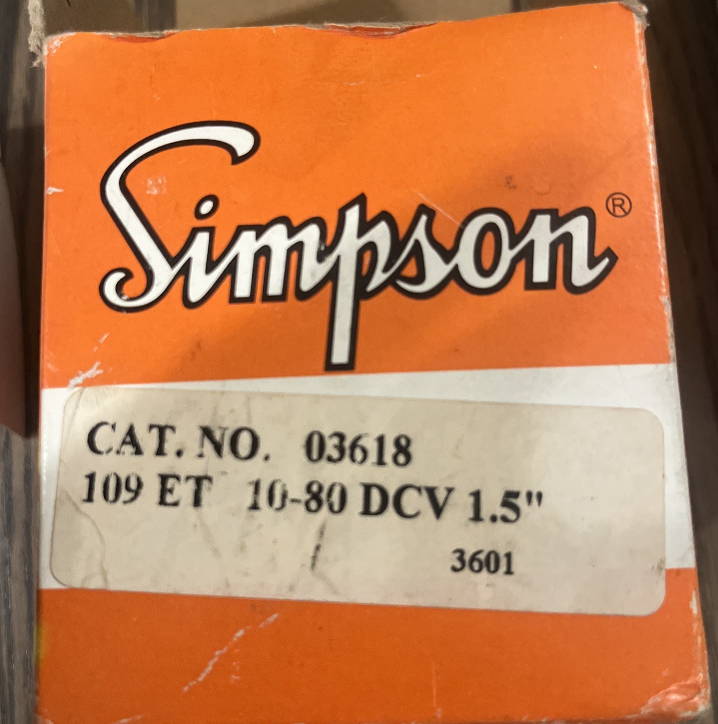 NEW Simpson Timer Model 109 Clock Counter Electronic B1