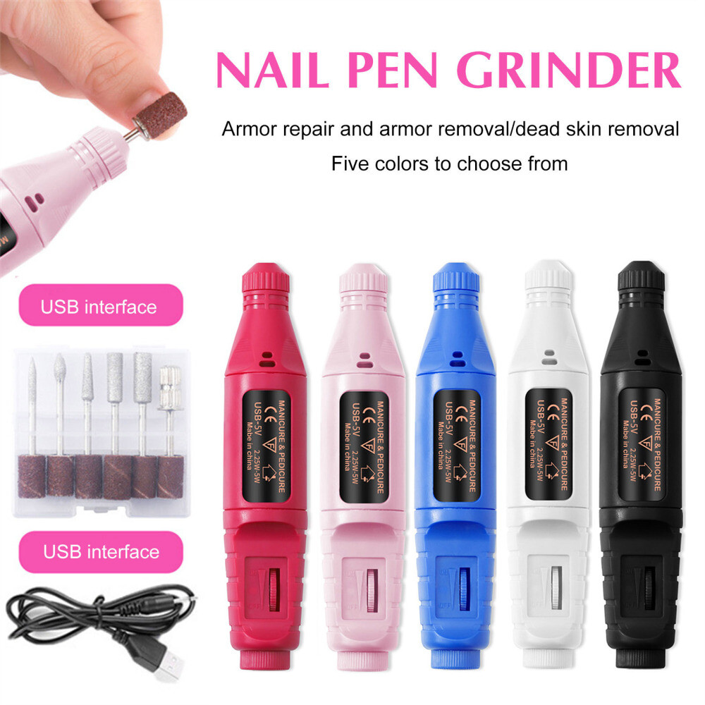 Electric Manicure Machine Pen Grinder Drill Tool Pedicure Nail File Tool Kits
