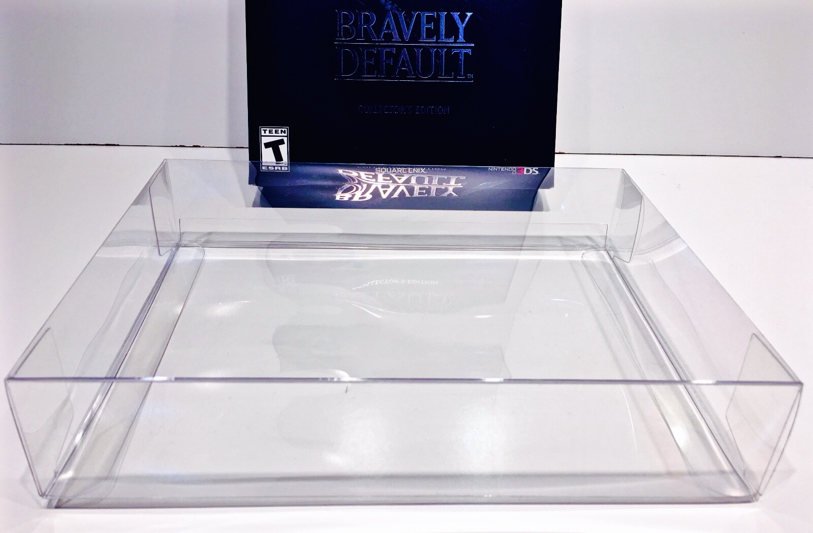 1 Box Protector BRAVELY DEFAULT Nintendo 3DS Custom Clear Plastic Display Case