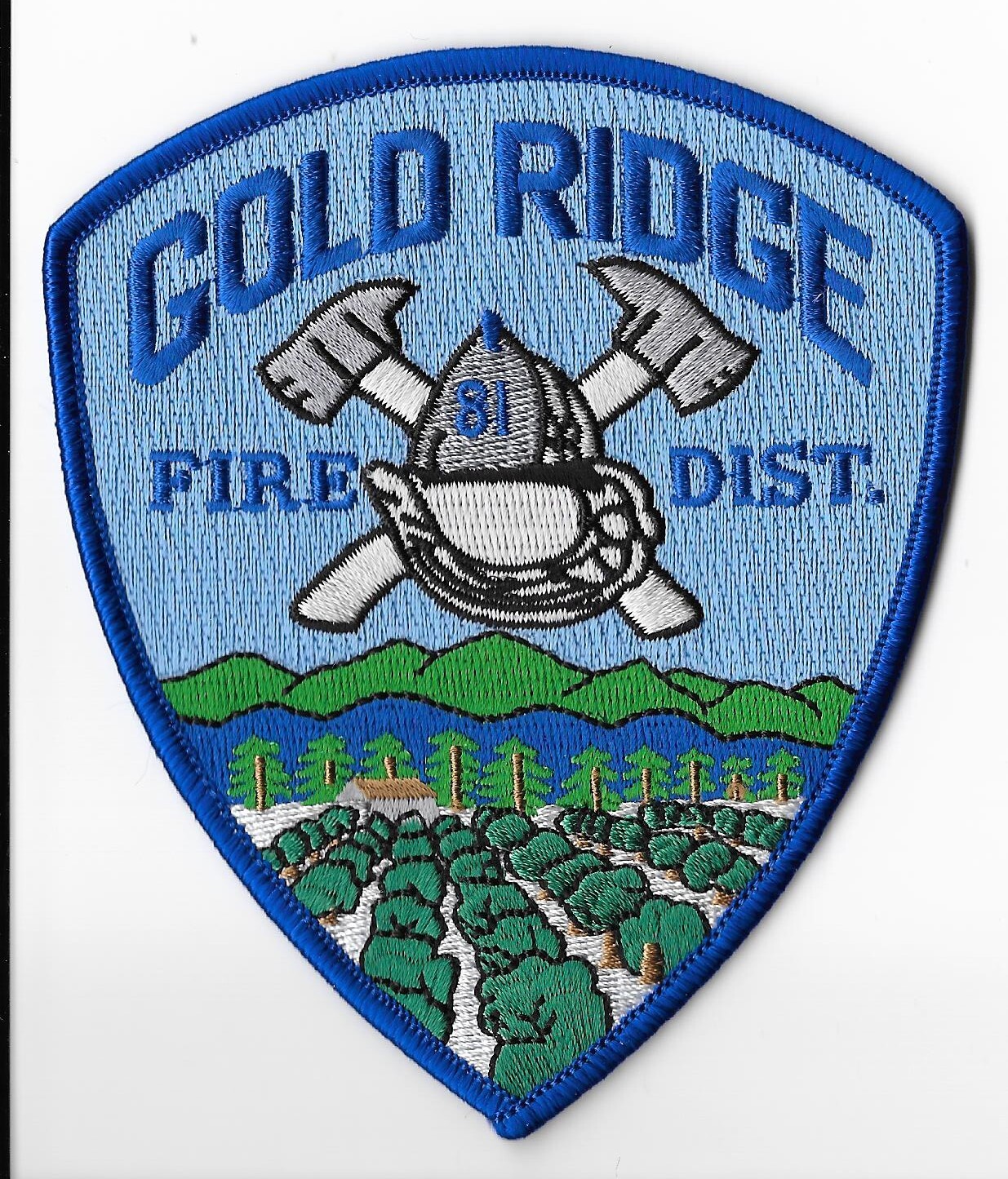 Gold Ridge Fire Department, California Shoulder Patch V1