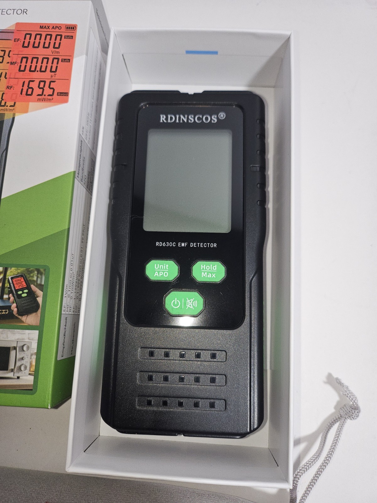 EMF Meter By RDINSCOS New In box Electromagnetic 3-1 Detector