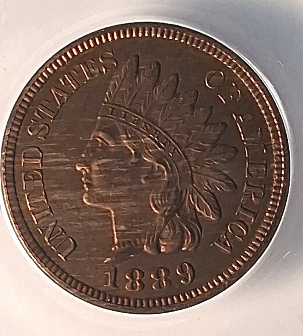 1889 PRISTINE Red Brown GEM PROOF - RARE ONLY 3336 MINTED! ANACS GRADED