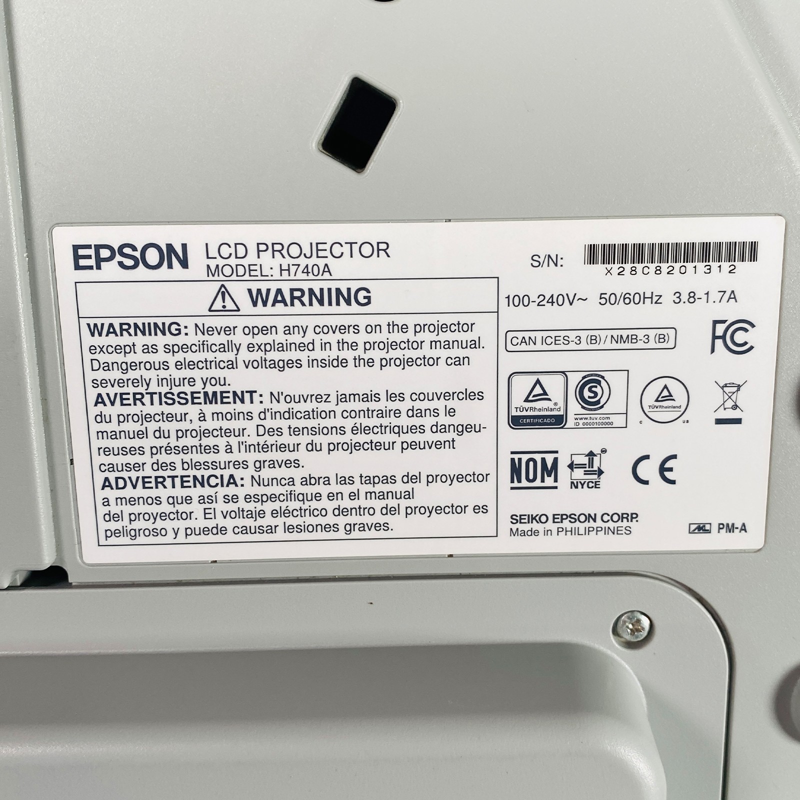 REFURBISHED Epson BrightLink 695Wi 3LCD Projector UST Interactive 3500 Lumens 4K
