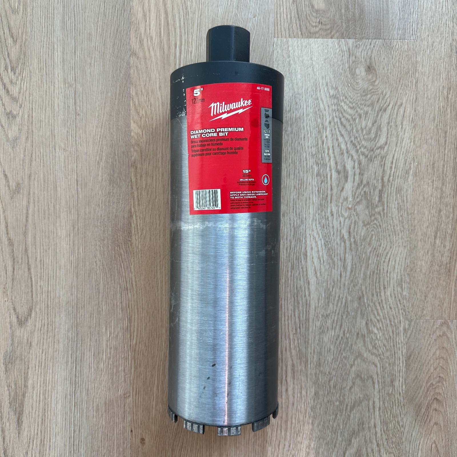 MILWAUKEE 48-17-3050 DIAMOND PREMIUM 5" WET CORE BIT