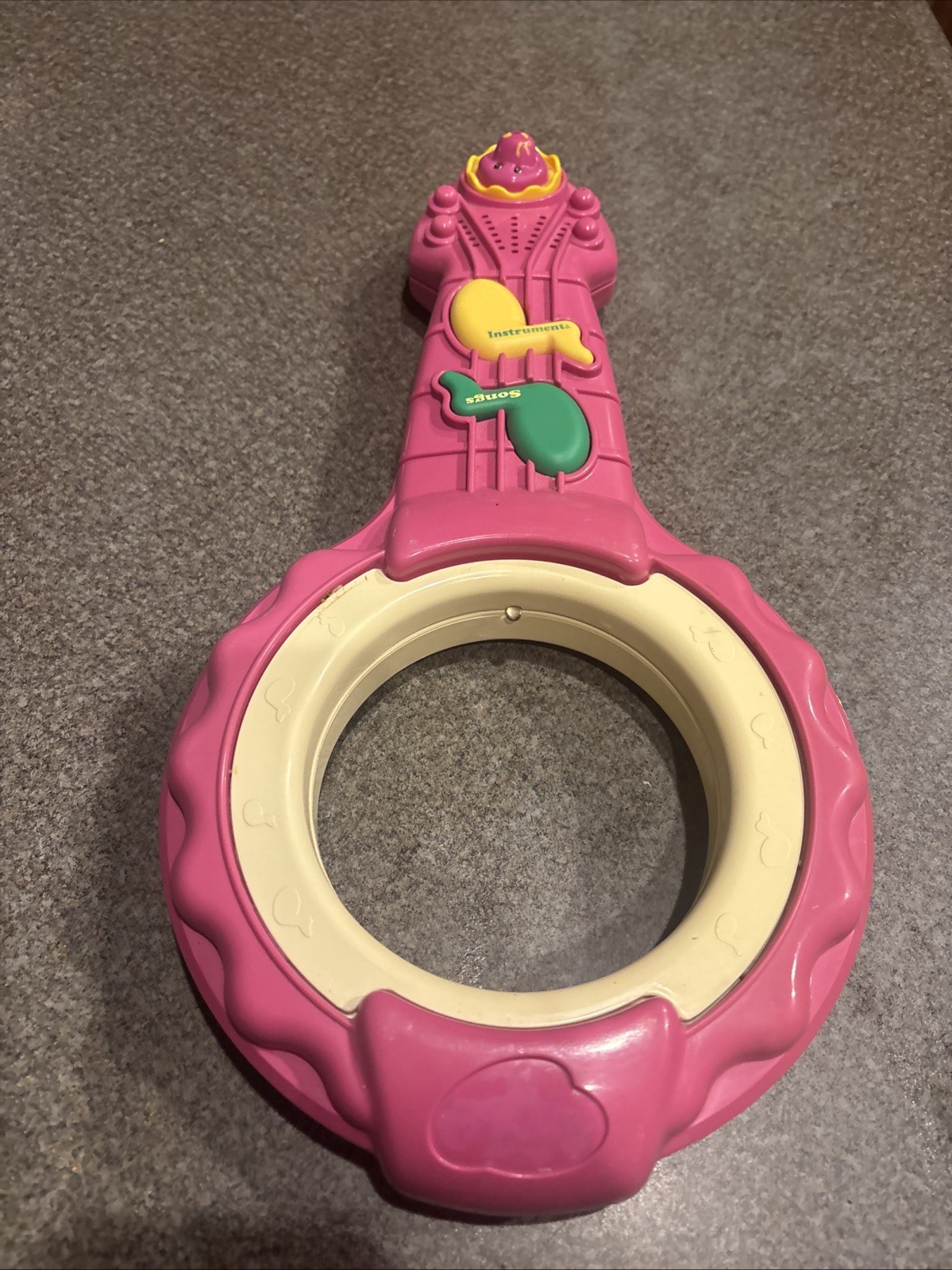Playskool Barney Song Magic Banjo Musical Instrument Vintage 1997 Works