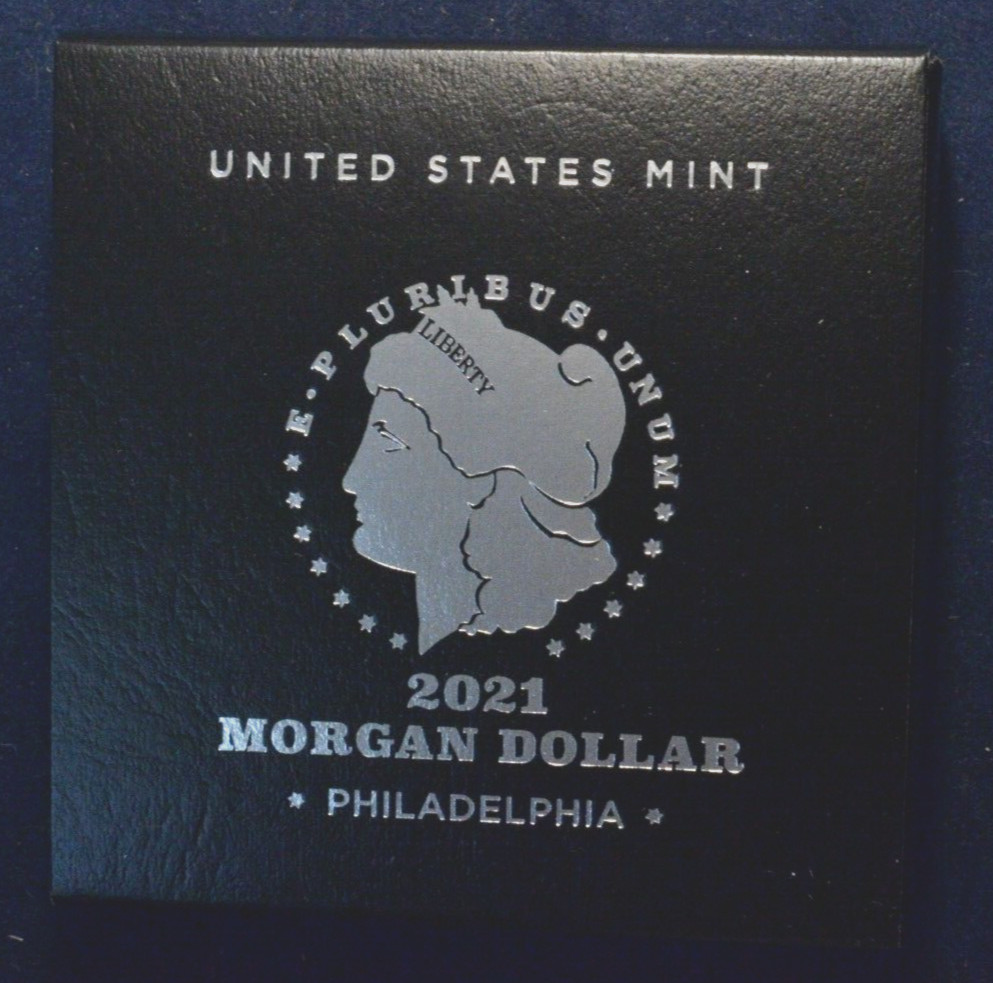 2021 P Morgan Dollar Empty Box No Coin with COA and Air Tight Capsule