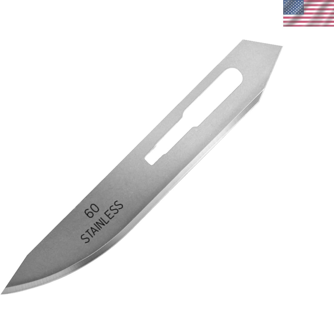 12-Count Piranta Blades 60XT - Stainless Steel Precision for Skinning