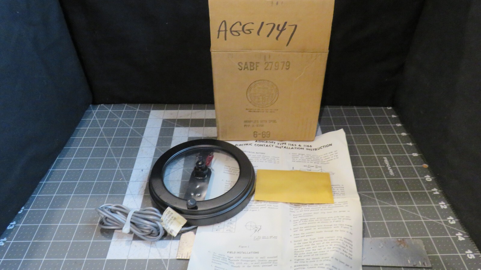 Ashcroft AGG 1747 Electric Pressure Gauge Contact