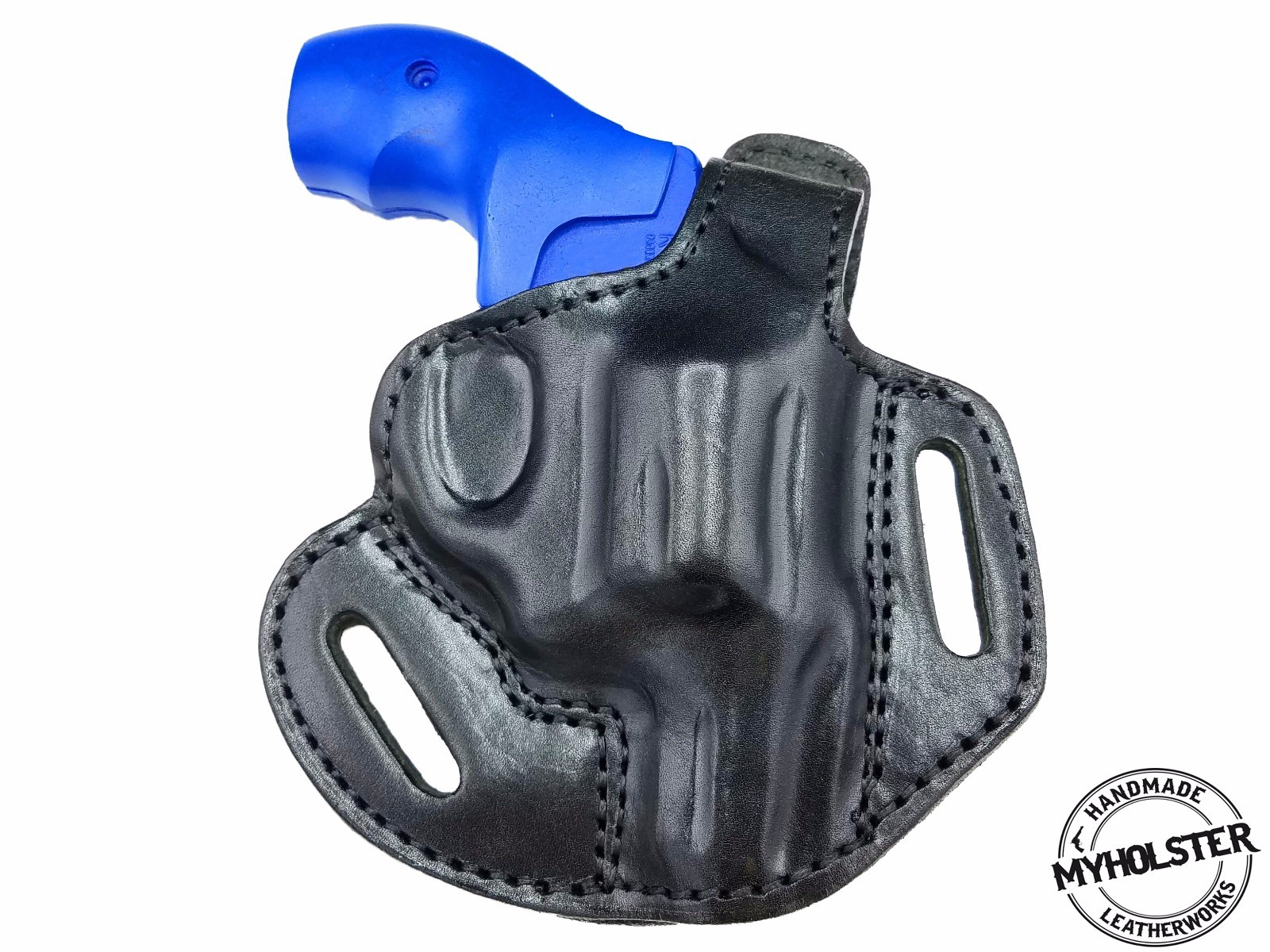 OWB Thumb-Break Right Hand Leather Belt Holster Fits Taurus 856,  MyHolster