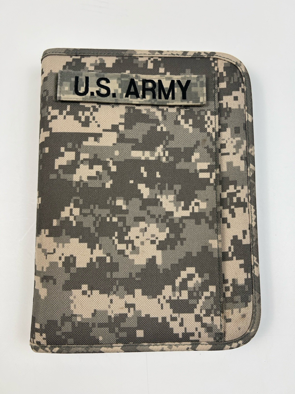 U.S. Army ACU Digital Camo Zippered Planner Binder Organizer 6 Ring Military