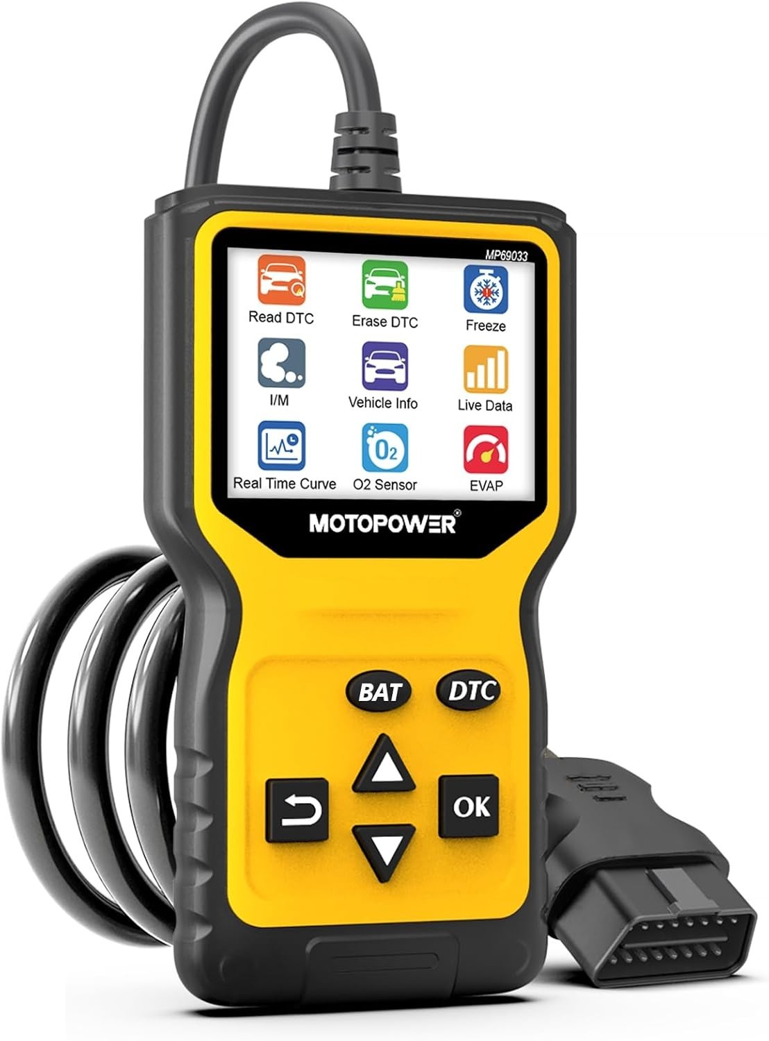User-Friendly OBD Code Reader & Battery Tester - 1996+ Vehicle Compatibility