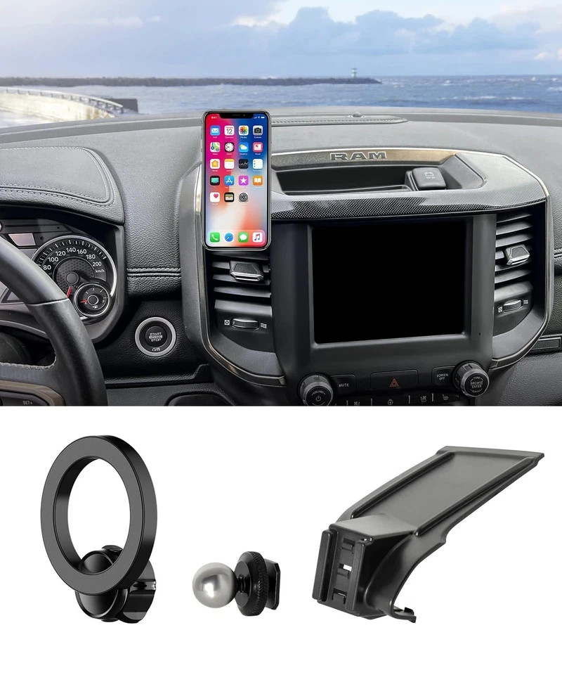 Car Phone Holder for 2019-2024 Dodge RAM 1500/RAM 2500/RAM 3500 Accessories, ...
